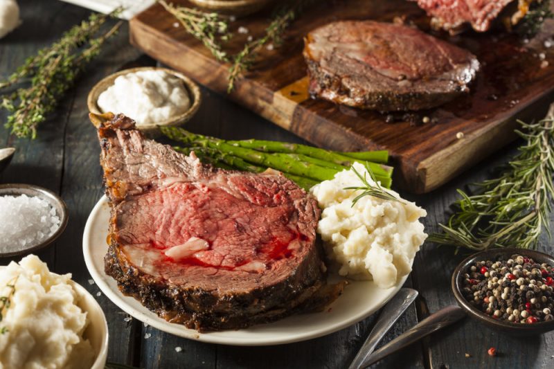 1 (8lb-9lb) 4 Bone Rib Roast Prime-542