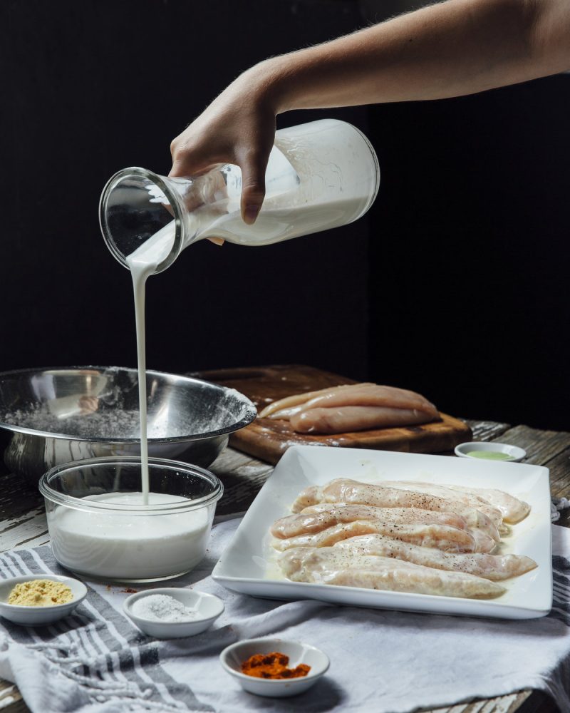 1 (1LB) Free Range Chicken Tenders Large Strips -256