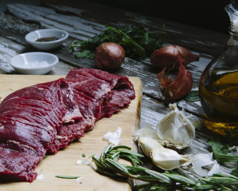 2 (8oz) Outside Skirt Steak Defatted California Grass Fed-270