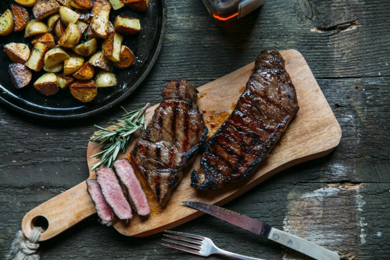 2 (8oz) Strip Loin Steak California Grass Fed-0